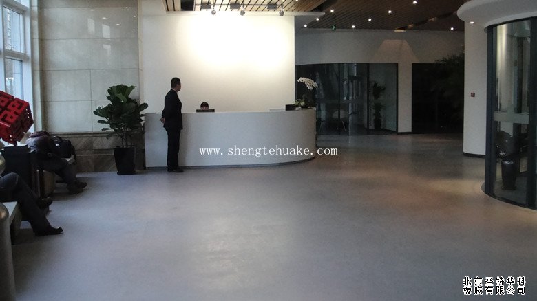 北京樂庭國際辦公樓橡膠地板工程案例實圖